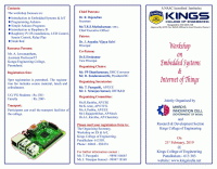 Embedded Systems and Internet of Things 2019